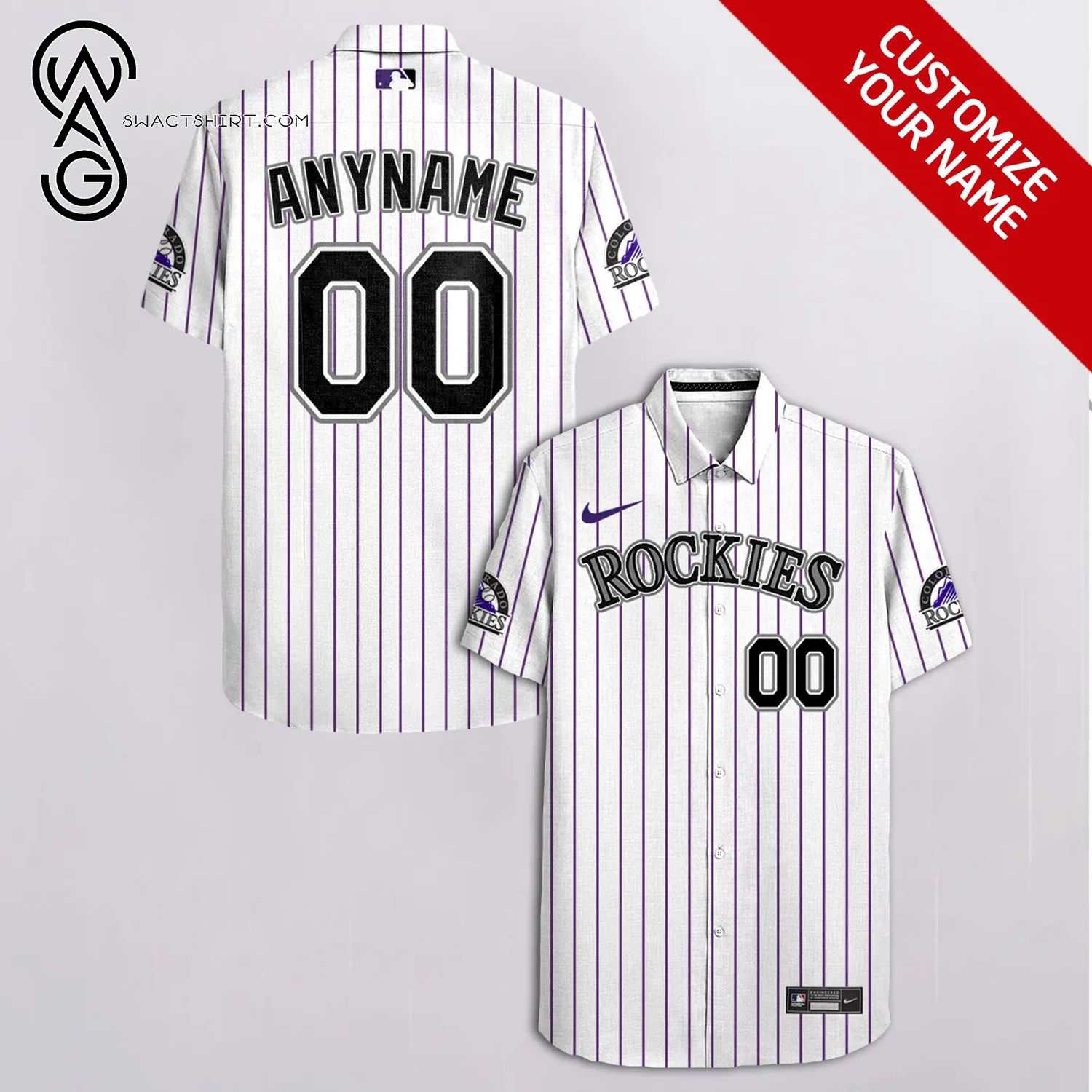 [Top Trending] MLB Colorado Rockies Full Printing Personalized Hawaiian Shirt